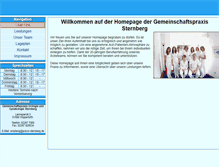 Tablet Screenshot of praxis-sternberg.de